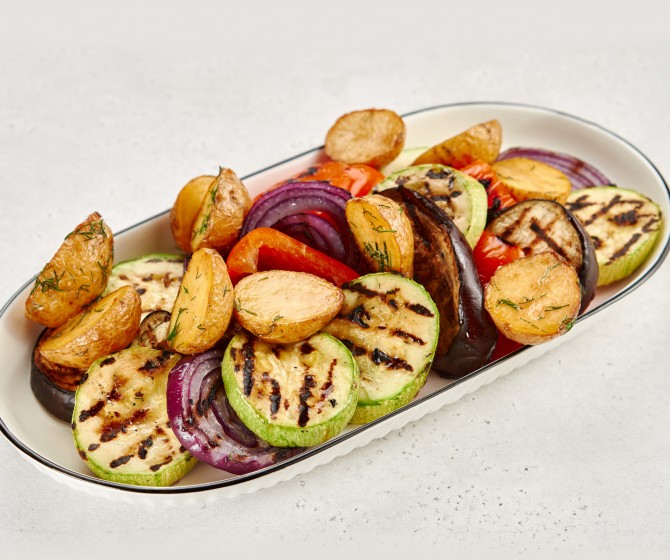 Овощи гриль на четверых