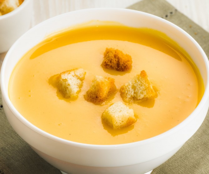 Крем-суп Сырный с гренками